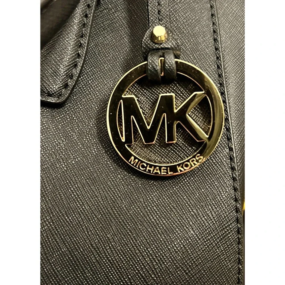 MICHAEL KORS Large Sutton Satchel Saffiano Leather Purse Crossbody w/Dust Bag